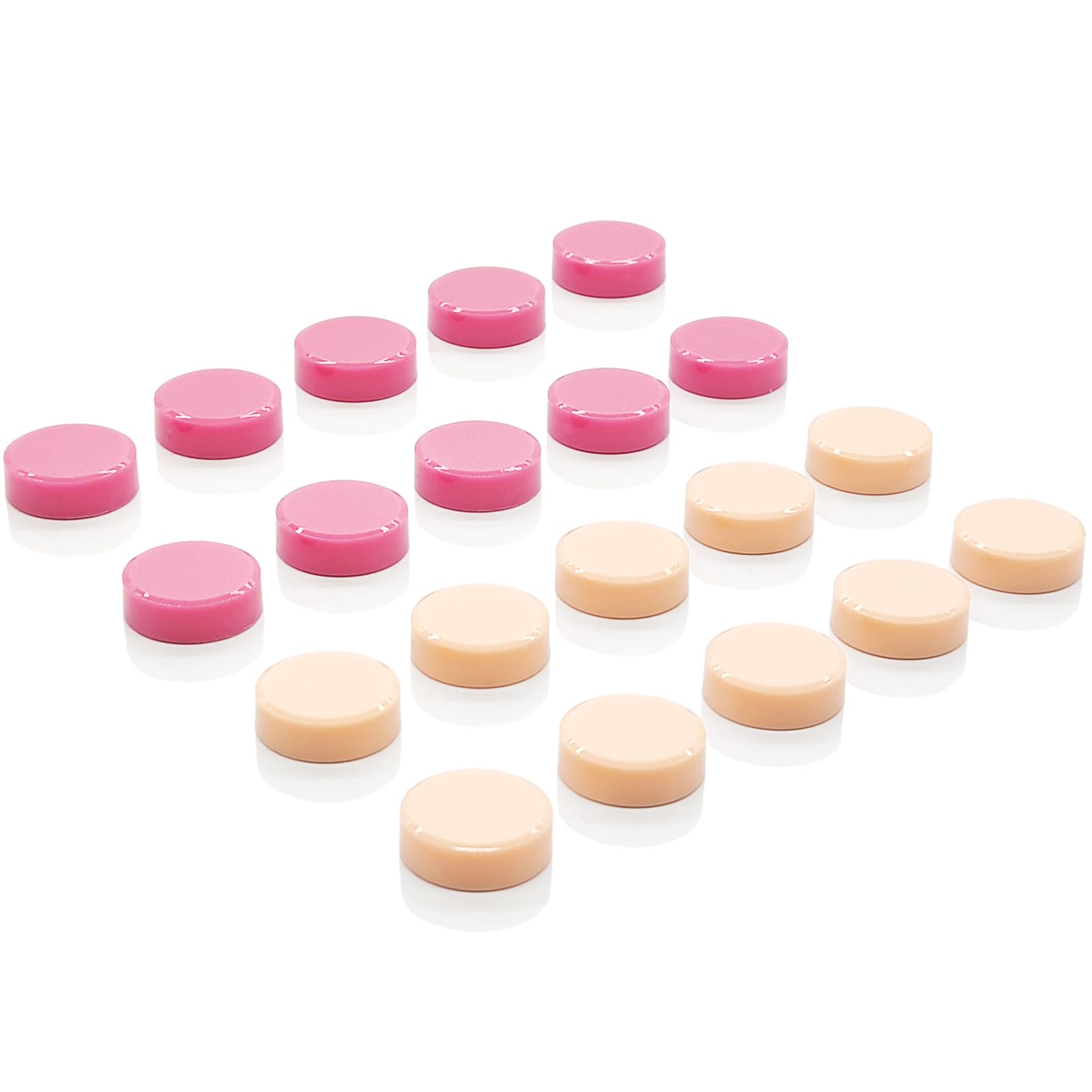 ZDZBLX Fridge Magnets, 20 PCS Strong Mini Magnet, Heavy Duty Craft Magnets, Pink Round Cute Magnet for Fridge, Whiteboard, Notice Board, Crafts - Small Magnets for Adults, Office, Home, Classroom