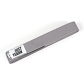 JUST YEARN Kids BJJ Belt - 100% Cotton Brazilian Jiu Jitsu Belt for Children, Soft Durable Training Belt