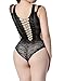 SAN.COMO Women's Seamless Mesh Chemise Lingerie Baby Doll Minidress One Size