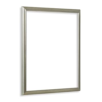 Bilderrahmen als Leerrahmen Barockrahmen Kalypso 80 X 120 cm Silber Antik Farbe und Größe wählbar