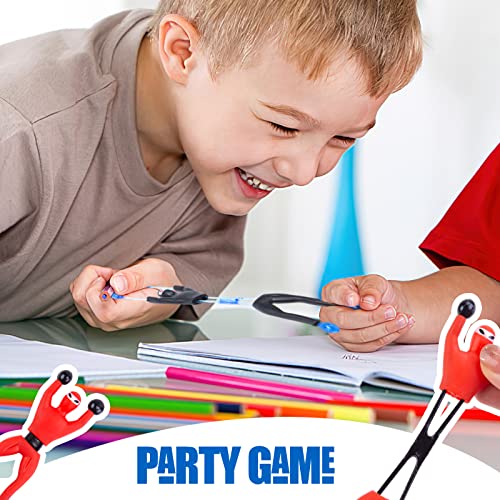 LovesTown Sticky Ninja Wall Climbers, 42PCS Stretchy Sticky Ninjas with DIY Stickers Window Crawler Wall Tumblers for Kids Party Favor Goodie Bag Fillers