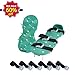Lawn Aerator Shoes with 3 Adjustable Straps and Metal Buckles - Heavy Duty Spikes Lawn Aerator Sandals for Aerating Your Grass Lawn or Yard