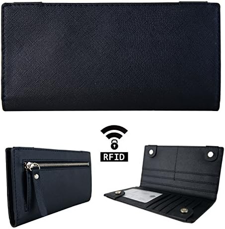 Womens RFID Blocking Card Wallet Ultra Slim Wallet for Women, Ladies Clutch Wallet