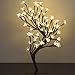 Best Choice Products 64-Piece Table Desk Top Cherry Blossom Tree Warm LED Lights