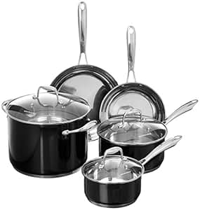 Amazon.com: KitchenAid KCSS08OB Stainless Steel 8-Piece Cookware Set - Onyx Black: Kitchen & Dining Amazon.com: KitchenAid KCSS08OB Stainless Steel 8-Piece Cookware Set - Onyx Black: Kitchen & Dining