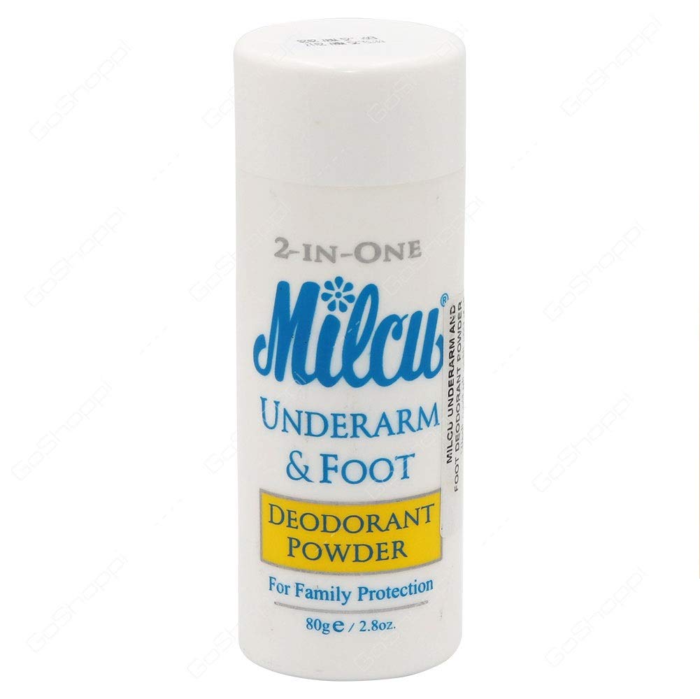 Milcu Underarm & Foot Deodorant Powder 80 grams Large Size Buy Online