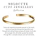 Solocute Mothers Day Cuff Bangle Bracelet Engraved Faith Hope Love Inspirational Jewelry, for Christmas Day, Anniversary Day, Thanksgiving Day and Birthday
