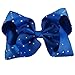 CN Large Hair Bows,8inch Grosgrain Ribbon Soild Color Huge Big Rhinestone Hair Bow For Girls Baby Pack of 9