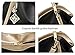 Soft Leather Purse Large Handbag Women Tote Hobo Handbags Shoulder Bag Top handle Satchel (Black Golden)