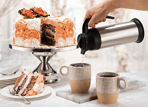 image for ChefGiant Coffee Carafe 33 oz, Coffee Thermos Set of 2, Coffee Server 