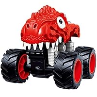PBOX Dinosaur Monster Truck Toys,Stunt 360° Spin Friction Powered Cars for Kids,Push and Go Vehicles Toddler Toys for Aged 3-12 Year Old Boys & Girl Gift (2)