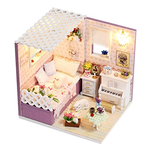 Toymytoy ドールハウス ミニチュア ハウスキット おもちゃ 木製 Diy Ledライト付き 手作りキットセット 初心者 組み立て簡単 女の子の家 子供 誕生日 入学 新年 プレゼント 防塵カバー付属 紫 の買取価格 相場 高価買取なら買取一括比較のウリドキ