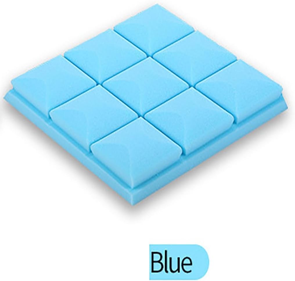 Highpot Acoustic Foam Panels Soundproofing Studio Foam Sponge for Home Studio Sound Insulation KTV Soundproof (Blue)