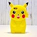 Pikachu Case With Neck Strap For iPhone 6 / iPhone 6s Regular Small Size 4.7 Back Covers Soft Silicone Material 3D Cartoon Design Ultra Thick Drop Resistant Cute Protective Yellow Color