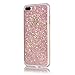 iPhone 8 Plus Case, Ultra Slim Bling Shiny Flexible Soft TPU Bumper Shell Protective Backcover Phone Case for iPhone 7 Plus/ iPhone 8 Plus 5.5 inch (Pink)