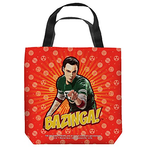 Big Bang Theory Bazinga Tote Bag White 9X9
