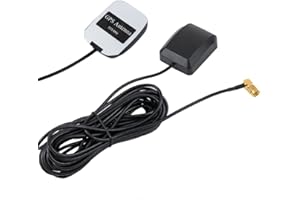 POBADY Car GPS Antenna 1575 MHz SMA Male Right Angle Connector with 3M GPS SMA Antenna Extension Cable RG174 Magnetic Base for Car Vehicles GPS Navigation System GPS Receivers Car DVR