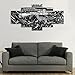 Damaged Weapon Gun Canvas Print Pictures Framed, Modern Contemporary Paintings on Canvas Posters and Prints Wall Art for Living Room Bedroom Home Decor Gallery-wrapped Art 5 Piece Set (60''W x 32''H)