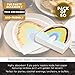 Blue Panda Cocktail Napkins - 50-Pack Luncheon Napkins Disposable Paper Napkins Birthday Party Supplies 2-Ply Rainbow Die-Cut Shaped Design with Gold Foil Folded 6.5 x 6.3 inches