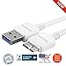 Samsung USB 3.0 Data Cable for Galaxy Note 3, 2 Pack - Non-Retail Packaging - White
