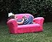 Keet Roundy Microsuede Children's Sofa, Hot Pink