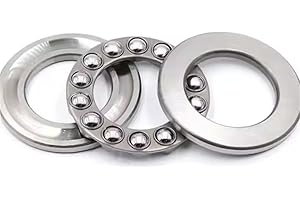 GUSIRUI 51107 Thrust Ball Bearings 35mm x 52mm x 12mm Chrome Steel ABEC3 Single Row Roller 2pcs