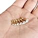 Pusheng 6 Pairs 18G Stainless Steel Stud Earrings for Men Women Tragus Cartilage Helix Barbell Earrings CZ 3-8mm Gold