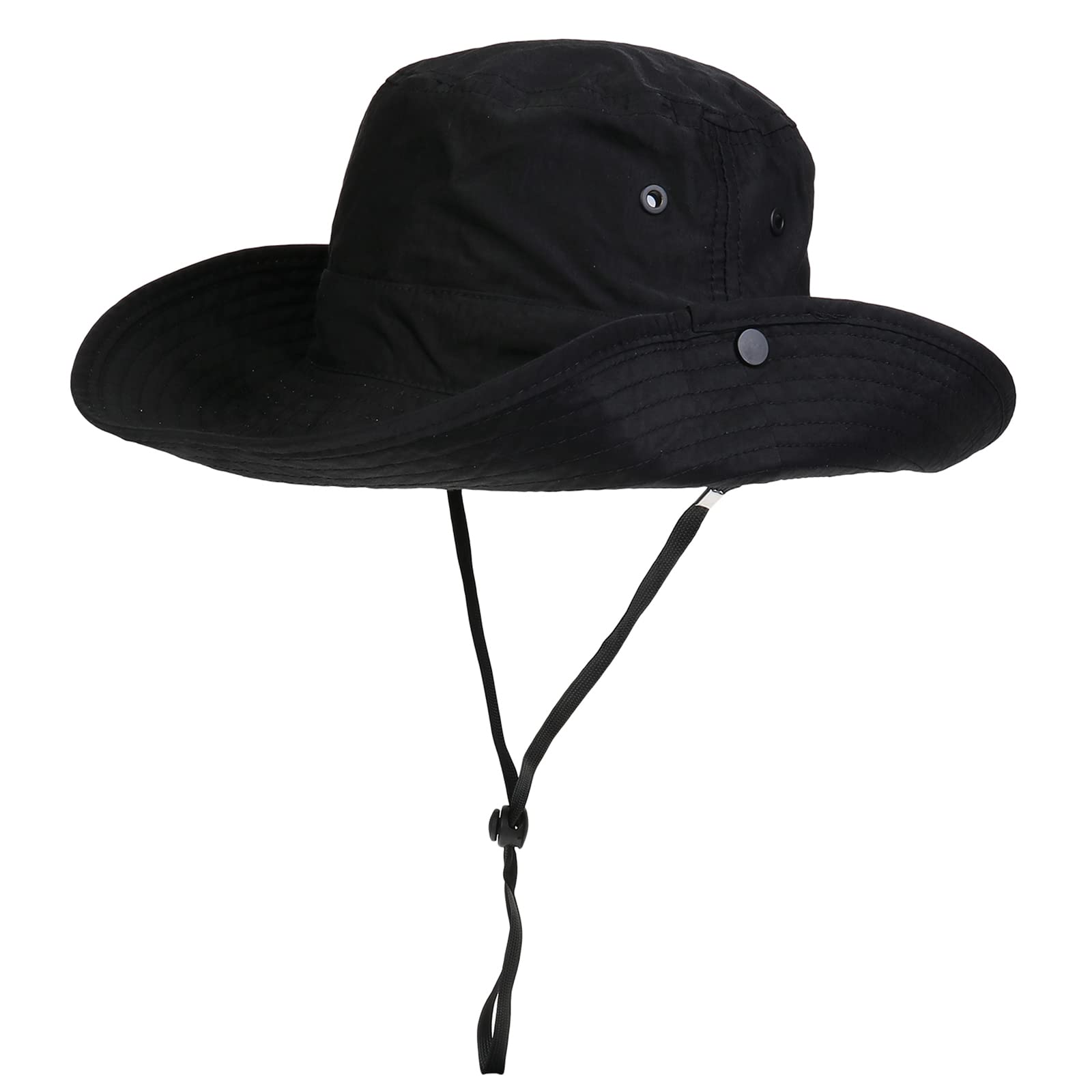 NiceYnn Bucket Foldable Garden Outdoor Safari Hat UPF 50 Wide Brim Summer UV Protection Sun Hats Fishing Walking Hiking Boonie Cap for Men Chin Strap