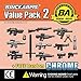 BrickArms Value Pack #2 -15 pieces Plus Random Chrome Weapon for Minifigures