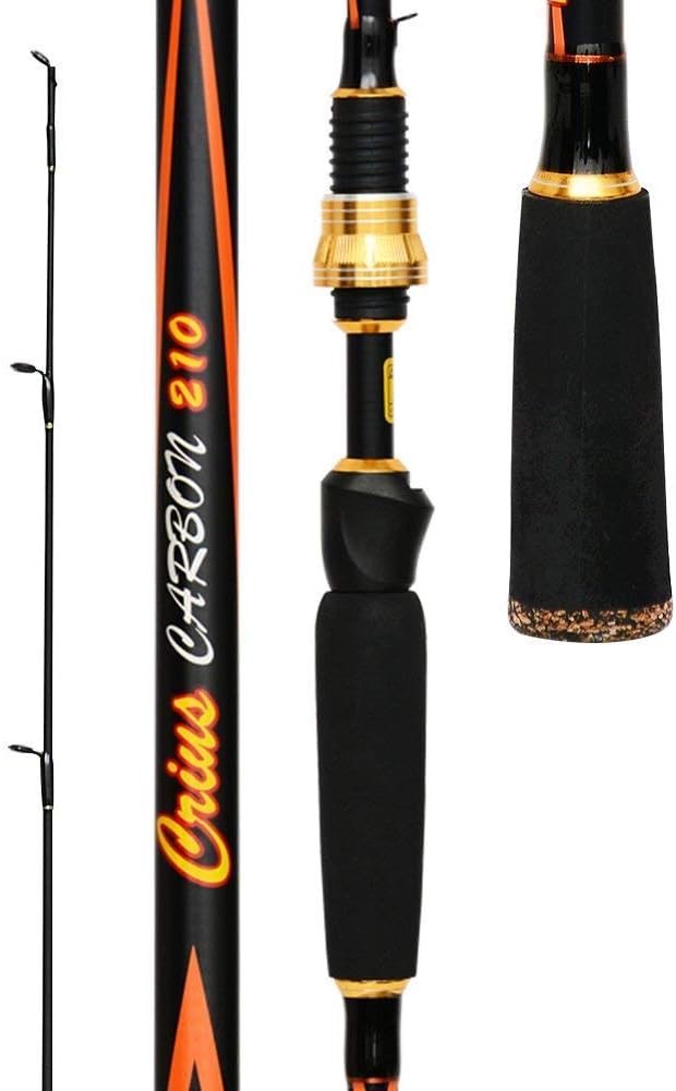 Adeeing Fishing Rod 2.1m 2 Segments Fishing Rod Carbon Spinning Casting Lure Fishing Rod