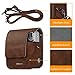 Fintie Protective Case Compatible with Fujifilm Instax Mini 90 Neo Classic Instant Film Camera - Premium Vegan Leather Bag Cover with Removable Strap, Vintage Brown