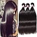 UNICE Hair 10A Malaysian Straight Human Hair 4 Bundles Unprocessed Virgin Human Hair Weave Extensions (14 16 18 20 inch)