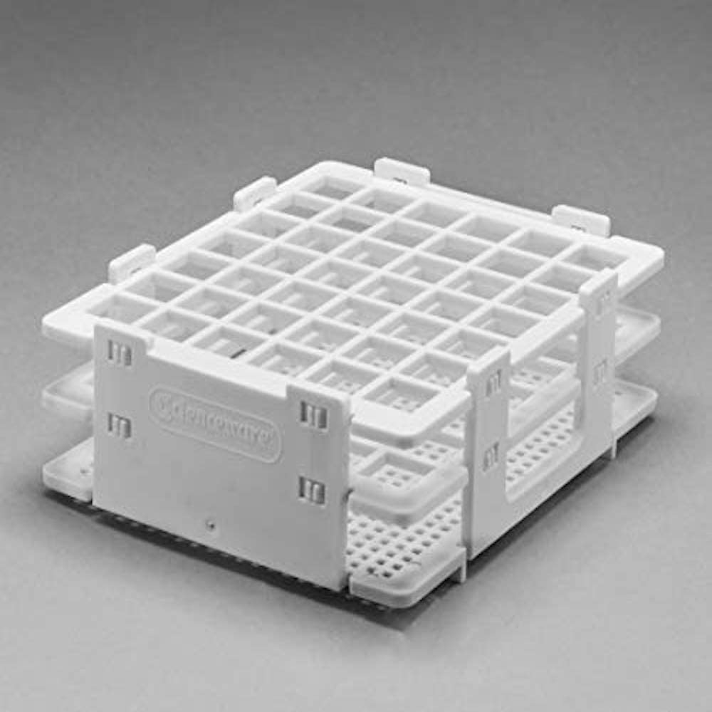 Bel-Art Products 18514-0013 No-Wire Bottle and Vial Rack, For 10 mm-13 mm Bottles and Vials, 42 Places