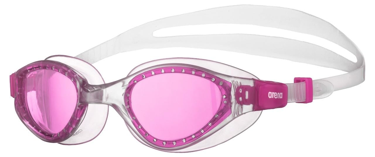ARENA Unisex-Youth Kids Goggles Cruiser Evo Junior Swimming, Fuchsia-Clear-Clear, one Size, 002510