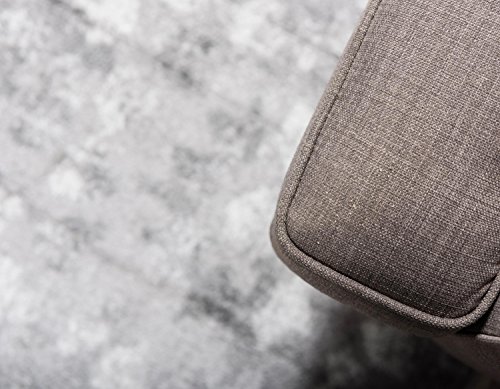 Unique Loom Sofia Collection Dark Gray 8 x 10 Area Rug (8' x 10')