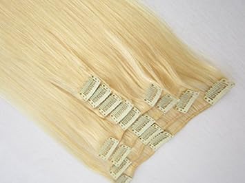 Amazon Com Sina 18 9pcs Set Attached Clips In Real Hair