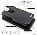NageBee Design Premium [Heavy Duty] Defender [Dual Layer] Protector Hybrid Cover Case Compatible with ZTE Blade Spark (Z971) / ZMax One (Z719DL) / Grand X4 (Z956) -Black