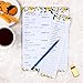 Minimalmart Magnetic Meal Planner Notepad - Food Planning Organizer and Grocery List Pad, Premium 52 Pages, with Tear Away Perforated Shopping List