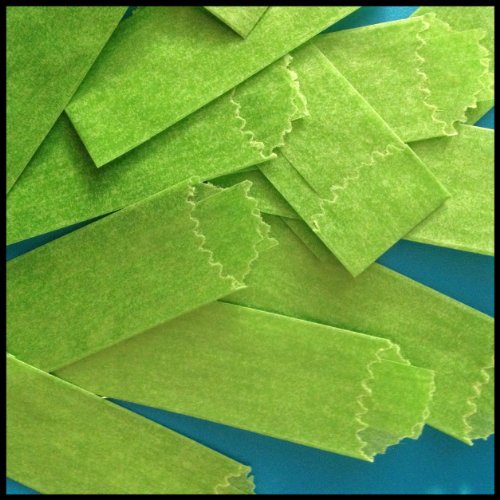 Vellum Glassines Stamp Wax Paper 600 Waxed Bags Choose A Color Or Design (Green 27 mm)