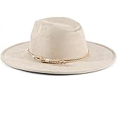 H.Busque Brim Fedora Hat Retro Western Mens Women Felt Hats