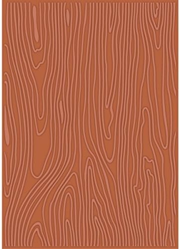 Craftwell USA Teresa Collins Embossing Folder, Woodgrain Cottage by Craftwell USA