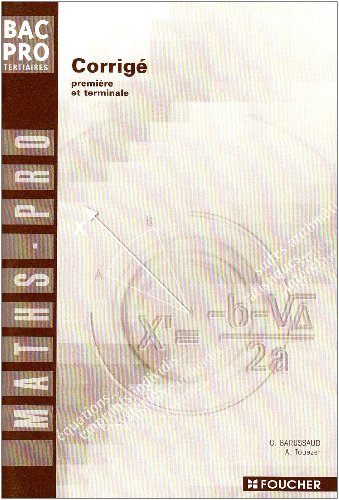 Mathématiques, bac pro tertiaires