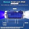 RUIMX-IPX7-Waterproof-Professional-Searchlight-LED-Spotlight-with-White-Blue-Light-Color-3-x-18650-Rechargeable-Battery-Tripod-Reading-Light-Perfect-for-Fishing-Hunting-Camping-Boating