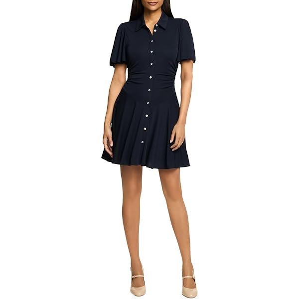 Self Portrait Women's Blue Boucle Mini Dress, Blue, 2 at Amazon Women's  Clothing store