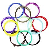 Myguru 3D Print Filament, 3D Print Ink 1.75mm PLA- 6.1m 3D Print Filament Ink For 3D Printer Pen (12 Colors）