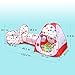 Kids Play Tent 3 In 1, Tunnel Ball Pit and Game House Combined Together, Develop Child Intelligence Loss of Children'S Energy Libre Mother Hands Easy To Carry and Fold Suitable for 1-6 Years Old