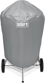Weber BBQ Cover for 57 cm Charcoal Grills Grey 58.5 x 72.5 x 91 cm view 1