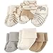 Luvable Friends Newborn Baby Terry Socks, 6 Pack, Safari, 0-3 Months primary