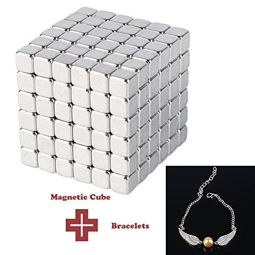 Magnetic cube,Magnetic Holders Multi-Use Square Cube Magnets Toy Puzzle Magnet Block Education Toys Stress Relief Toy Magic Cube Games Square Cube(216pcs)