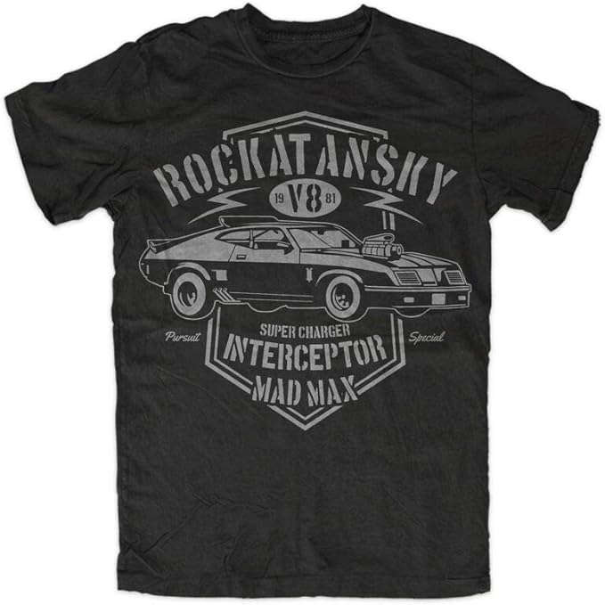 Mad Max TShirt Graphic Tee Mens Funny Shirt Amazon.co.uk Clothing